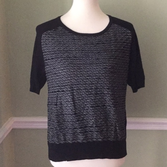 Coldwater Creek Tops - ColdWater Creek Black&White Short Sleeve Top SZ 14